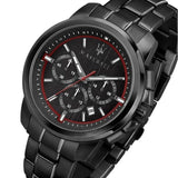 Buy Shop Maserati Successo 44mm Black Dial Black Steel Strap Watch For Men - R8873621014 USA Online