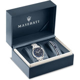 Buy Shop Maserati Successo 44mm Solar Blue Stainless Steel Watch For Men - R8873645004 USA Online