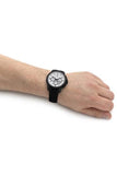 Buy Shop Maserati Successo 44mm White Dial Black Silicone Strap Watch For Men - R8871621010 USA Online