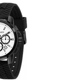 Buy Shop Maserati Successo 44mm White Dial Black Silicone Strap Watch For Men - R8871621010 USA Online