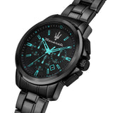 Buy Shop Maserati Successo Aqua Edition Black Dial Stainless Steel Strap Watch For Men - R8873644003 USA Online