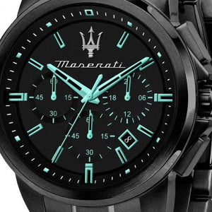 Buy Shop Maserati Successo Aqua Edition Black Dial Stainless Steel Strap Watch For Men - R8873644003 USA Online