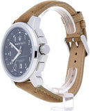 Buy Shop Maserati Successo Black Dial Beige Leather Strap Watch For Men - R8851121004 USA Online
