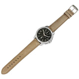 Buy Shop Maserati Successo Black Dial Beige Leather Strap Watch For Men - R8851121004 USA Online