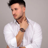 Buy Shop Maserati Successo Brown Dial Brown Leather Strap Watch For Men - R8871621004 USA Online