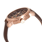 Buy Shop Maserati Successo Brown Dial Brown Leather Strap Watch For Men - R8871621004 USA Online