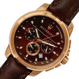 Buy Shop Maserati Successo Brown Dial Brown Leather Strap Watch For Men - R8871621004 USA Online