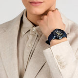 Buy Shop Maserati Successo Chronograph Blue Dial Blue Rubber Strap Watch for Men - R8871621044 USA Online