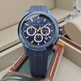 Buy Shop Maserati Successo Chronograph Blue Dial Blue Rubber Strap Watch for Men - R8871621044 USA Online