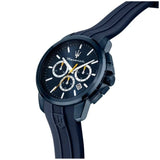 Buy Shop Maserati Successo Chronograph Blue Dial Blue Rubber Strap Watch for Men - R8871621044 USA Online