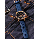 Buy Shop Maserati Successo Chronograph Blue Dial Blue Silicone Strap Watch for Men - R8871621034 USA Online
