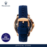 Buy Shop Maserati Successo Chronograph Blue Dial Blue Silicone Strap Watch for Men - R8871621034 USA Online