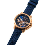 Buy Shop Maserati Successo Chronograph Blue Dial Blue Silicone Strap Watch for Men - R8871621034 USA Online