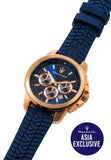 Buy Shop Maserati Successo Chronograph Blue Dial Blue Silicone Strap Watch for Men - R8871621034 USA Online