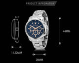 Buy Shop Maserati Successo Chronograph Blue Dial Silver Steel Strap Watch for Men - R8873621037 USA Online
