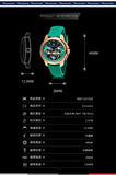 Buy Shop Maserati Successo Chronograph Green Dial Green Silicone Strap Watch for Men - R8871621038 USA Online