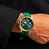 Buy Shop Maserati Successo Chronograph Green Dial Green Silicone Strap Watch for Men - R8871621038 USA Online