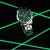 Buy Shop Maserati Successo Chronograph Green Dial Silver Steel Strap Watch for Men - R8873621043 USA Online