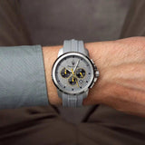Buy Shop Maserati Successo Chronograph Grey Dial Grey Rubber Strap Watch for Men - R8871621043 USA Online