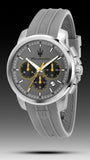 Buy Shop Maserati Successo Chronograph Grey Dial Grey Rubber Strap Watch for Men - R8871621043 USA Online