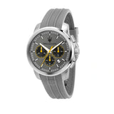 Buy Shop Maserati Successo Chronograph Grey Dial Grey Rubber Strap Watch for Men - R8871621043 USA Online