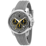 Buy Shop Maserati Successo Chronograph Grey Dial Grey Rubber Strap Watch for Men - R8871621043 USA Online