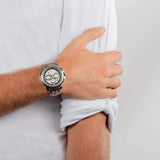 Buy Shop Maserati Successo Chronograph Silver Dial Silver Steel Strap Watch For Men - R8873621004 USA Online