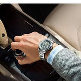 Buy Shop Maserati Successo Chronograph Silver Dial Silver Steel Strap Watch For Men - R8873621006 USA Online