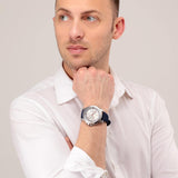 Buy Shop Maserati Successo Chronograph White Dial Blue Rubber Strap Watch For Men - R8871621013 USA Online