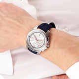 Buy Shop Maserati Successo Chronograph White Dial Blue Rubber Strap Watch For Men - R8871621013 USA Online