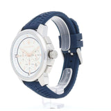 Buy Shop Maserati Successo Chronograph White Dial Blue Rubber Strap Watch For Men - R8871621013 USA Online