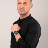 Buy Shop Maserati Successo Chronoraph Black Dial Black Silicon Strap Watch For Men - R8871621014 USA Online