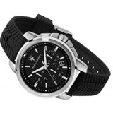 Buy Shop Maserati Successo Chronoraph Black Dial Black Silicon Strap Watch For Men - R8871621014 USA Online