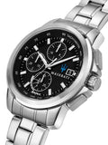 Buy Shop Maserati Successo Solar Edition Black Dial Silver Steel Strap Watch For Men - R8873645003 USA Online