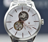 Buy Shop Maserati Tradizione Automatic White Dial Stainless Steel Watch For Men - R8823125001 USA Online
