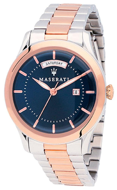 Buy Shop Maserati Tradizione Blue Dial Two Tone Steel Strap Watch For Men - R8853125001 USA Online