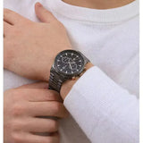 Buy Shop Maserati Tradizione Chronograph Black Dial Black Steel Strap Watch for Men - R8873646001 USA Online
