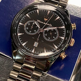Buy Shop Maserati Tradizione Chronograph Black Dial Black Steel Strap Watch for Men - R8873646001 USA Online