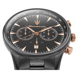 Buy Shop Maserati Tradizione Chronograph Black Dial Black Steel Strap Watch for Men - R8873646001 USA Online