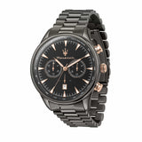 Buy Shop Maserati Tradizione Chronograph Black Dial Black Steel Strap Watch for Men - R8873646001 USA Online