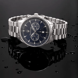 Buy Shop Maserati Tradizione Chronograph Blue Dial Silver Steel Strap Watch for Men - R8873646005 USA Online