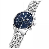 Buy Shop Maserati Tradizione Chronograph Blue Dial Silver Steel Strap Watch for Men - R8873646005 USA Online