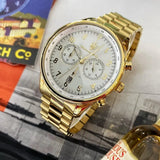 Buy Shop Maserati Tradizione Chronograph White Dial Gold Steel Strap Watch for Men - R8873646003 USA Online