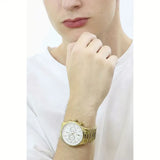 Buy Shop Maserati Tradizione Chronograph White Dial Gold Steel Strap Watch for Men - R8873646003 USA Online