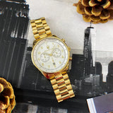 Buy Shop Maserati Tradizione Chronograph White Dial Gold Steel Strap Watch for Men - R8873646003 USA Online