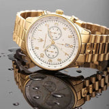 Buy Shop Maserati Tradizione Chronograph White Dial Gold Steel Strap Watch for Men - R8873646003 USA Online