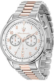 Buy Shop Maserati Tradizione Chronograph White Dial Two Tone Steel Strap Watch for Men - R8873646002 USA Online