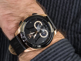 Buy Shop Maserati Traguardo 45mm Black Dial Watch Black Strap For Men - R8871612025 USA Online