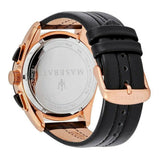 Buy Shop Maserati Traguardo 45mm Black Dial Watch Black Strap For Men - R8871612025 USA Online