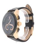 Buy Shop Maserati Traguardo 45mm Black Dial Watch Black Strap For Men - R8871612025 USA Online